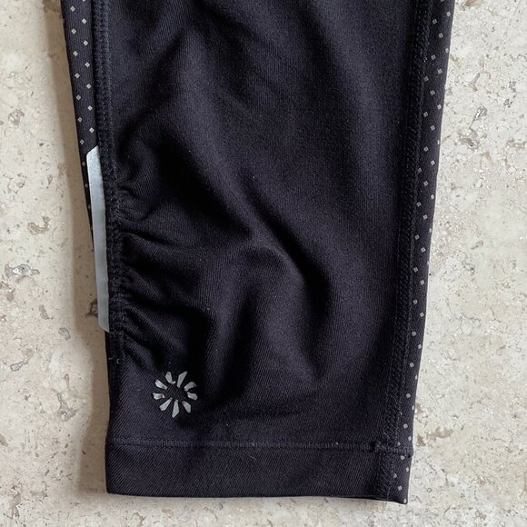 Athleta Women's Small Dot Be Free Black Reflective Running Legging, Size M - Picture 4 of 9